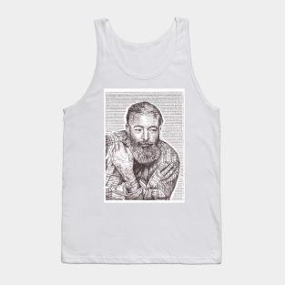 Typewriter Art: Ernest Hemingway Tank Top